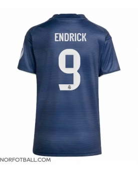 Billige Fotballdrakt Real Madrid Endrick #9 Replika Bortedrakt Dame 2025-26 Kortermet Billige Fotballdrakt Real Madrid Endrick #9 Replika Bortedrakt Dame 2025-26 Kortermet